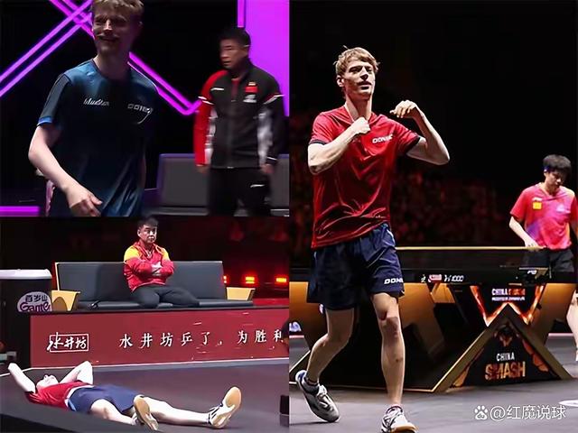 包含法国乒乓球队鏖战中国乒乓球队，王皓绝境逆转的词条